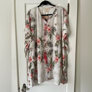 Beaches & Boho Kimono Top Beach Swim Cover Up S/M Summer Vacation